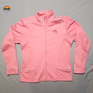Kate Lord Bay Hill Full Zip Jacket Pink Long Sleeve Golf Preppy Women's Size M